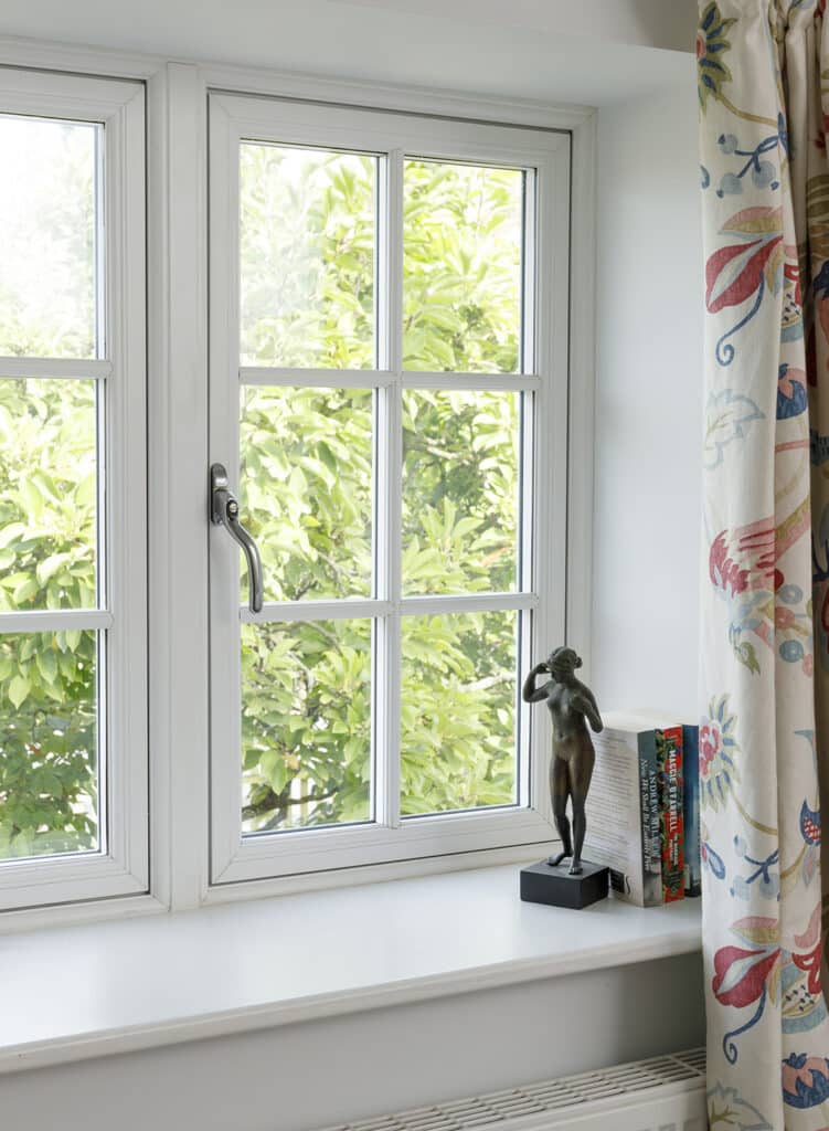 Painted Georgian pane timber window