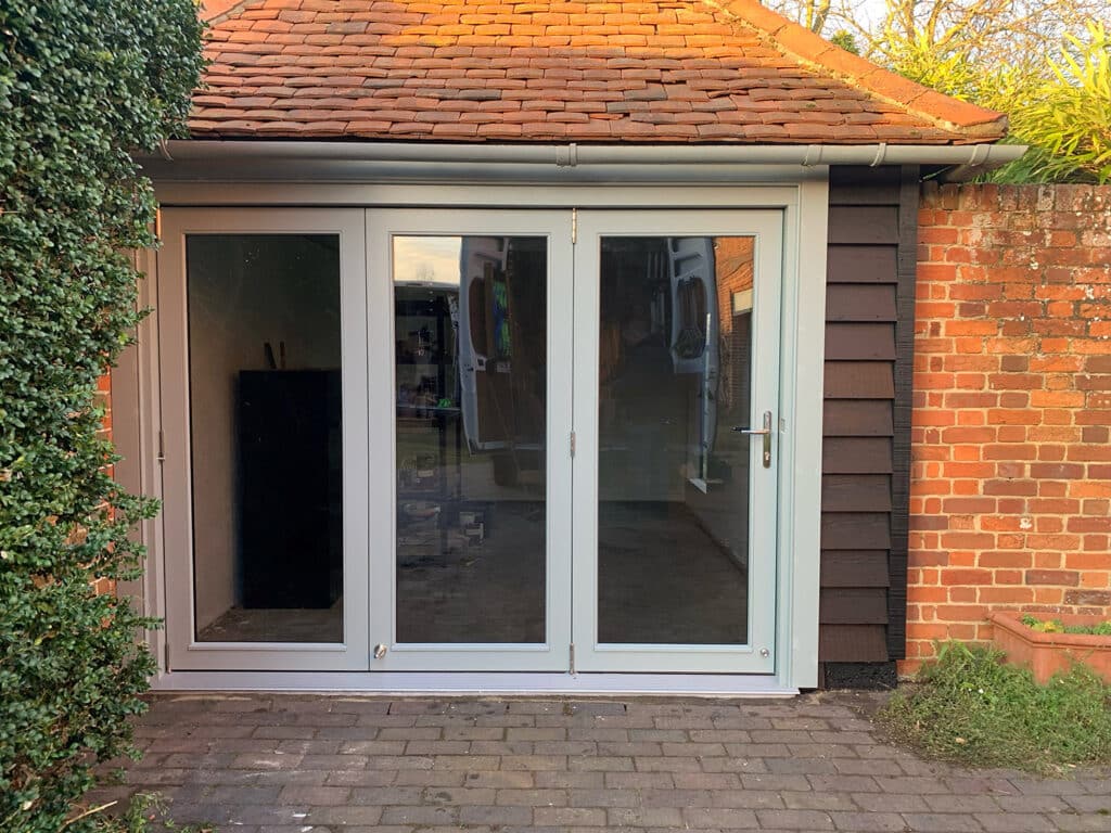 External bifold door